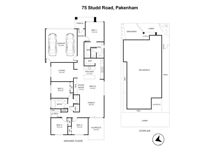Floorplan of Homely house listing, 75 Studd Road, Pakenham VIC 3810