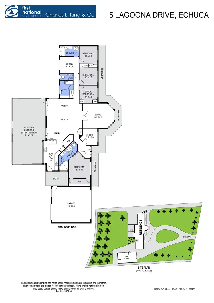 Floorplan of Homely house listing, 5 Lagoona Drive, Echuca VIC 3564