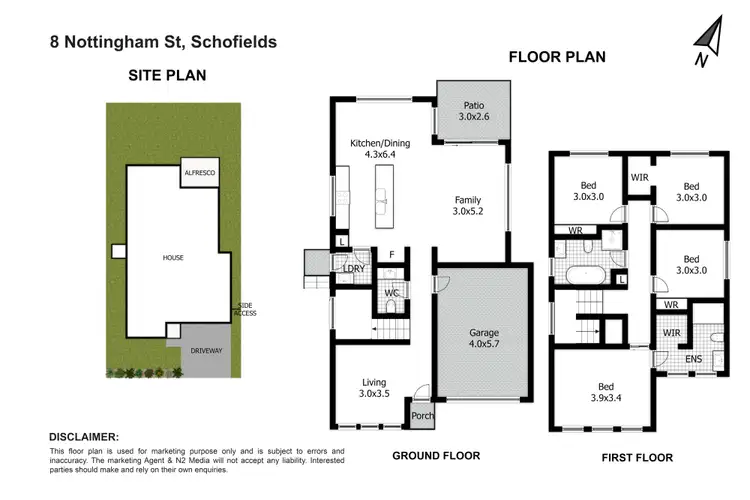 Floorplan of Homely house listing, 8 Nottingham Street, Tallawong NSW 2762