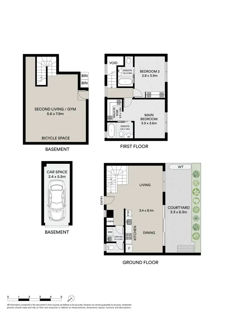 Floorplan of Homely townhouse listing, 4/23 Milton Street, Elwood VIC 3184