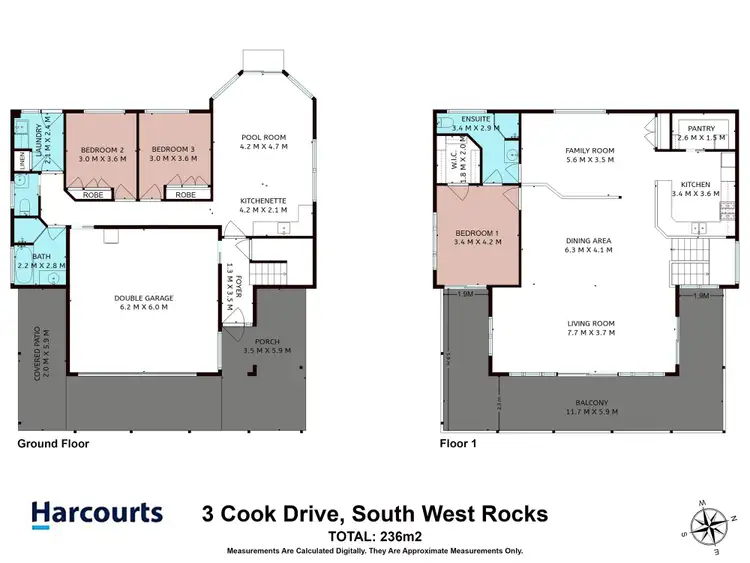 Floorplan of Homely house listing, 3 Cook Drive, South West Rocks NSW 2431