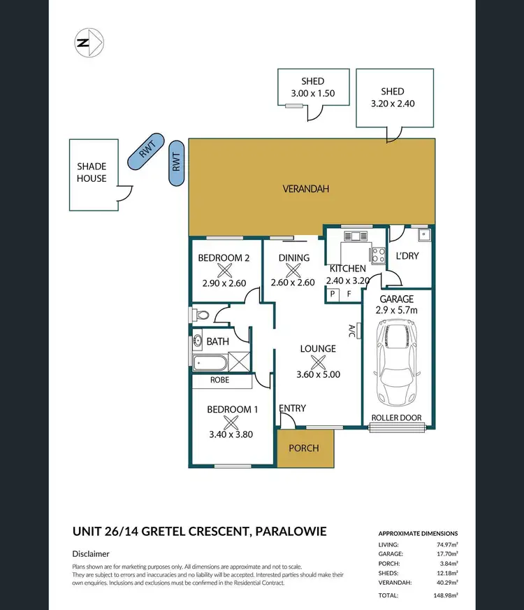 Floorplan of Homely house listing, 26/14 Gretel Crescent, Paralowie SA 5108