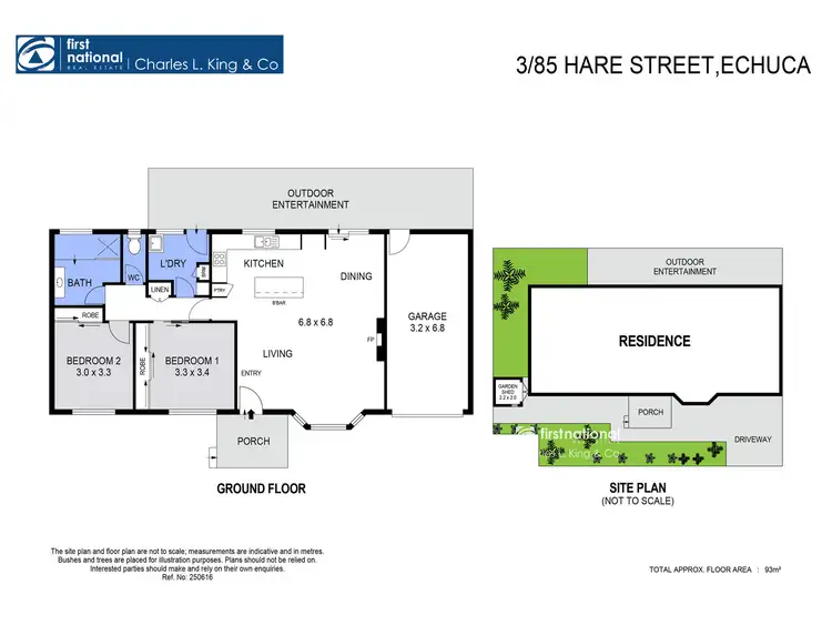 Floorplan of Homely unit listing, 3/85 Hare Street, Echuca VIC 3564