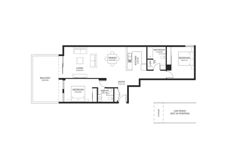 Floorplan of Homely apartment listing, 63/4 Alexandra Drive, Camperdown NSW 2050