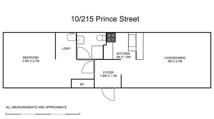 Floorplan of Homely unit listing, 10/215 Prince Street, Grafton NSW 2460