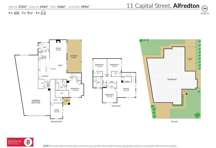 Floorplan of Homely house listing, 11 Capital Street, Alfredton VIC 3350