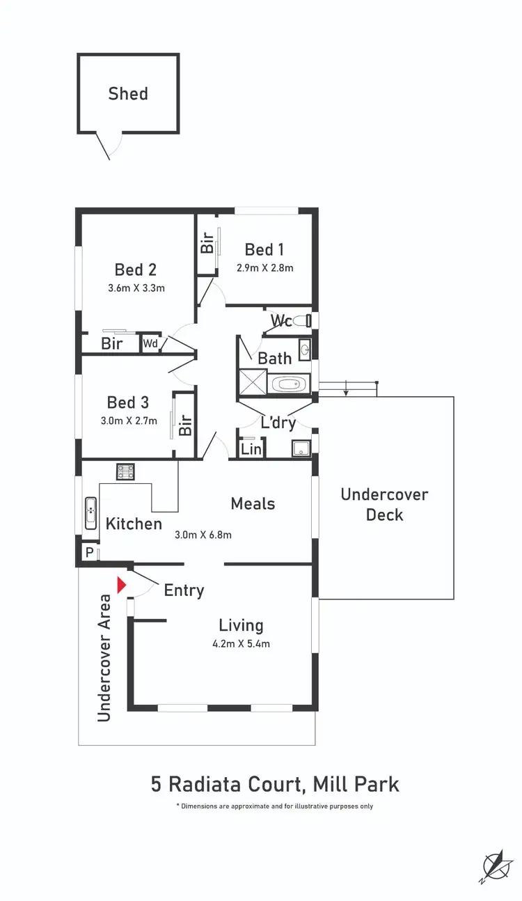 Floorplan of Homely house listing, 5 Radiata Court, Mill Park VIC 3082