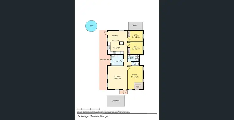 Floorplan of Homely house listing, 54 Wanguri Terrace, Wanguri NT 810