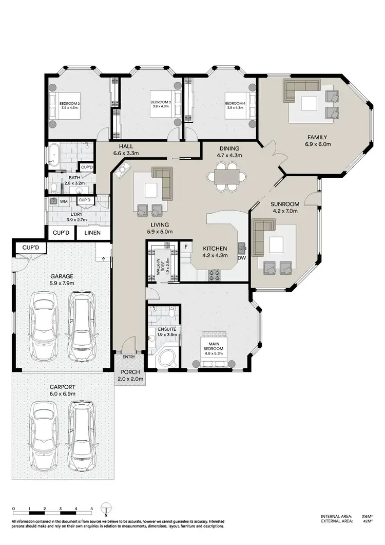 Floorplan of Homely house listing, 50 The Grange, Tamworth NSW 2340