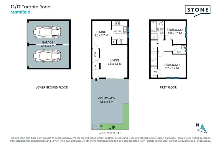 Floorplan of Homely townhouse listing, 12/17 Taranto Road, Marsfield NSW 2122