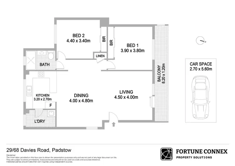Floorplan of Homely unit listing, 29/68 Davies Road, Padstow NSW 2211