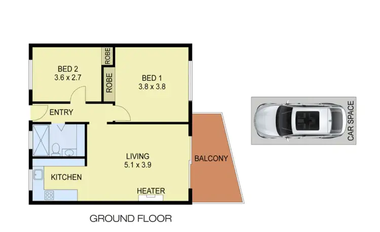 Floorplan of Homely unit listing, 29/50-51 Nepean Highway, Aspendale VIC 3195
