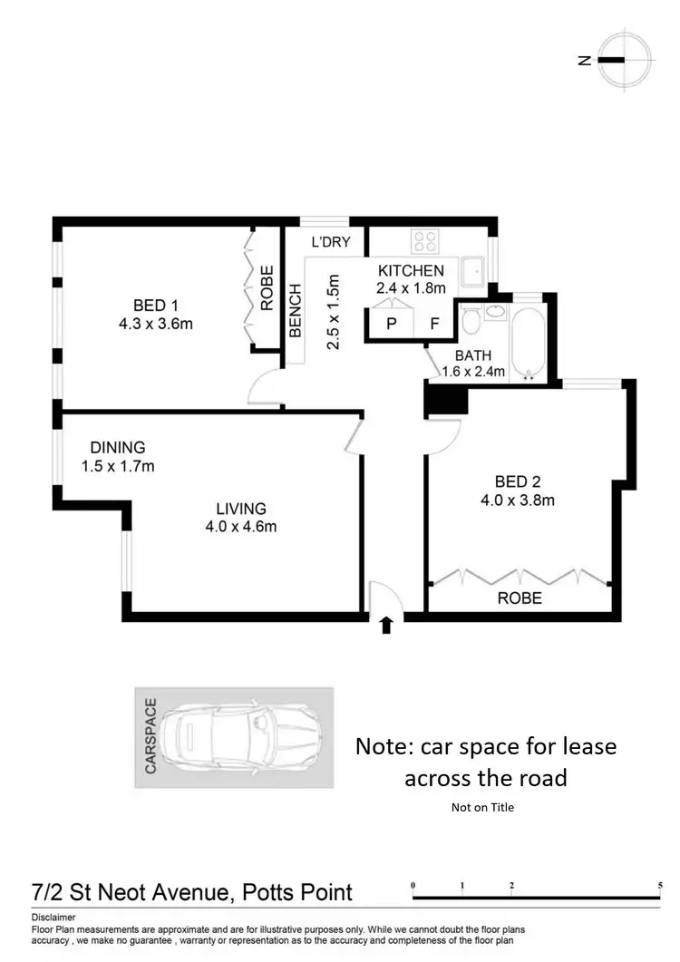 Floorplan of Homely apartment listing, 7/2 St Neot Avenue, Potts Point NSW 2011
