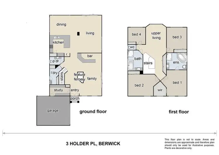 Floorplan of Homely house listing, 3 Holder Place, Berwick VIC 3806