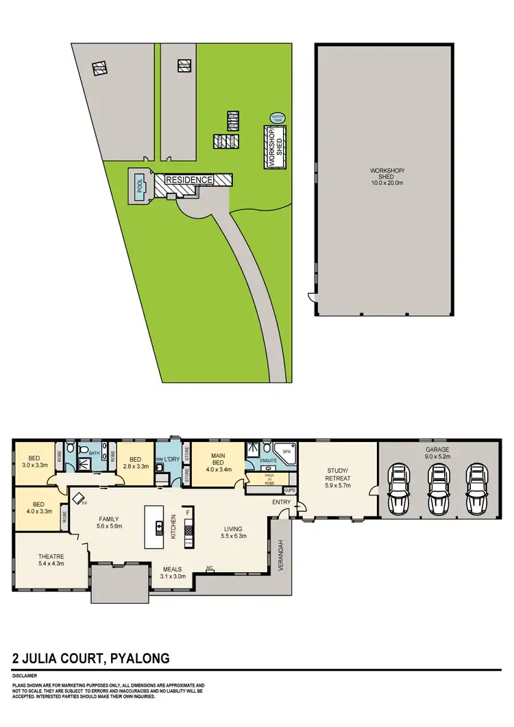 Floorplan of Homely house listing, 2 Julia Court, Pyalong VIC 3521