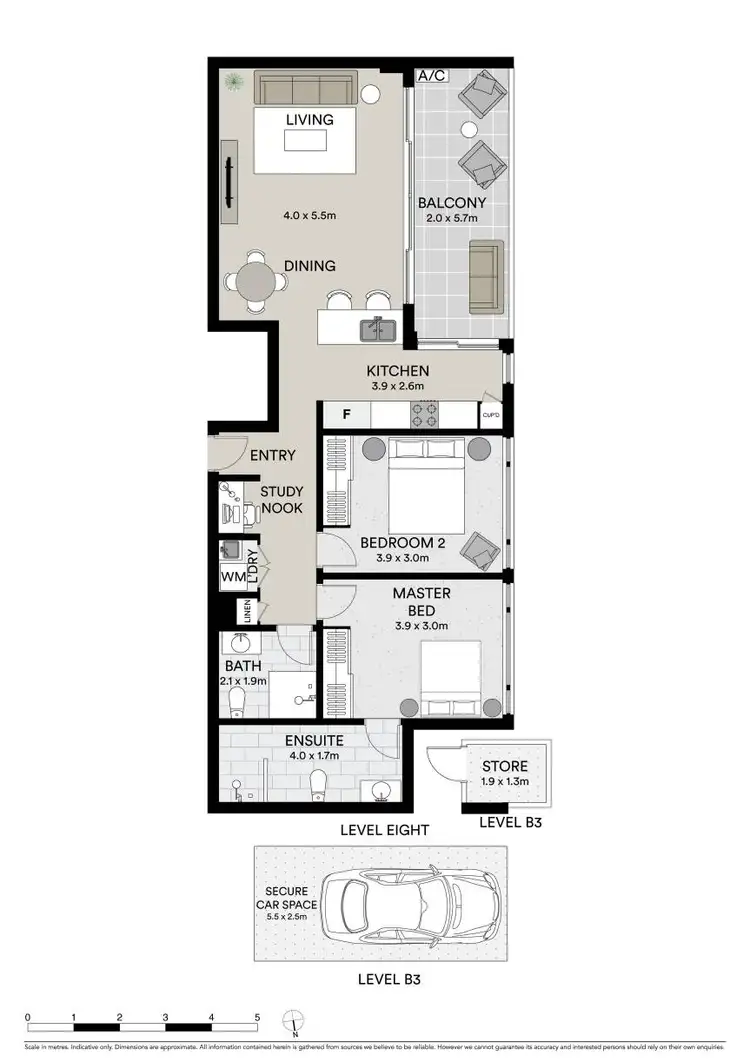 Floorplan of Homely unit listing, 802/68-72 Railway Parade, Burwood NSW 2134