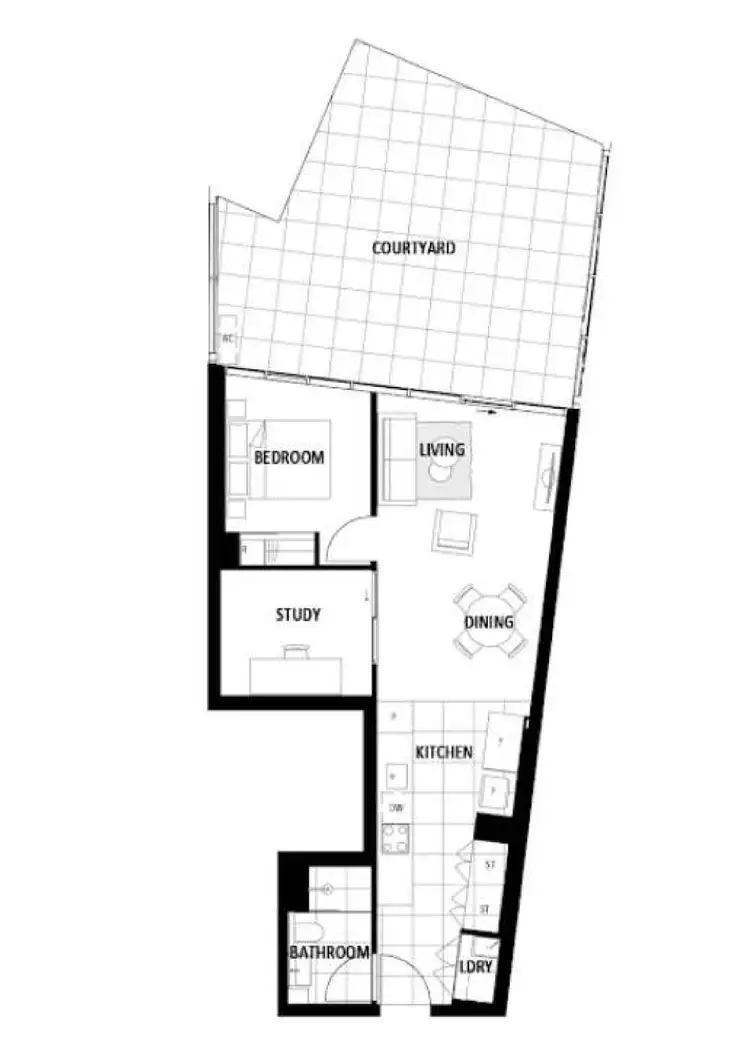 Floorplan of Homely apartment listing, 209/2 Grazier Lane, Belconnen ACT 2617