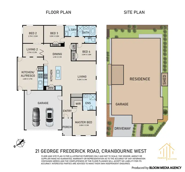 Floorplan of Homely house listing, 21 George Frederick Road, Cranbourne West VIC 3977