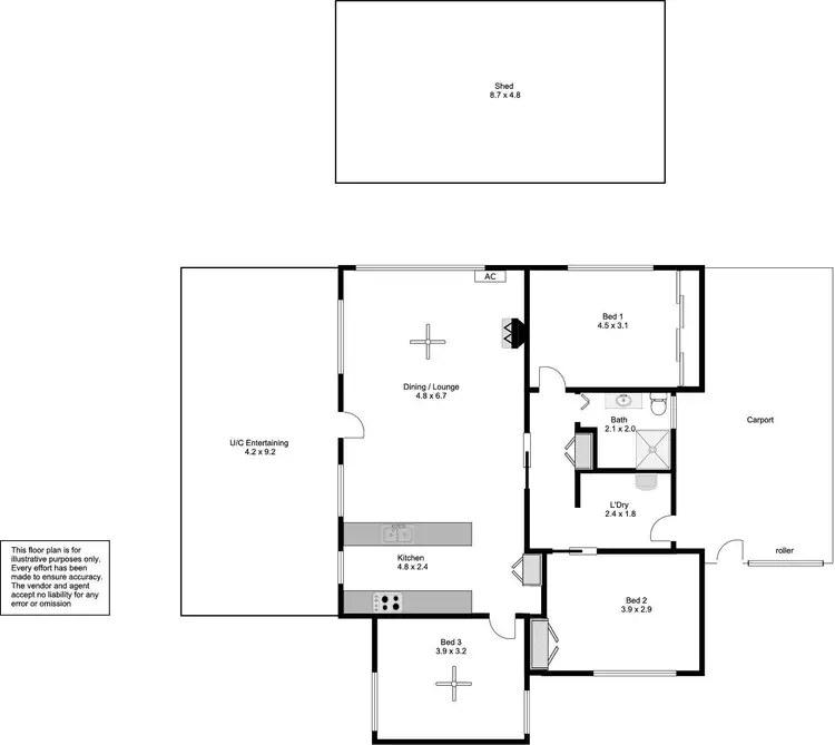 Floorplan of Homely house listing, 12 Grange Grove, Port Lincoln SA 5606