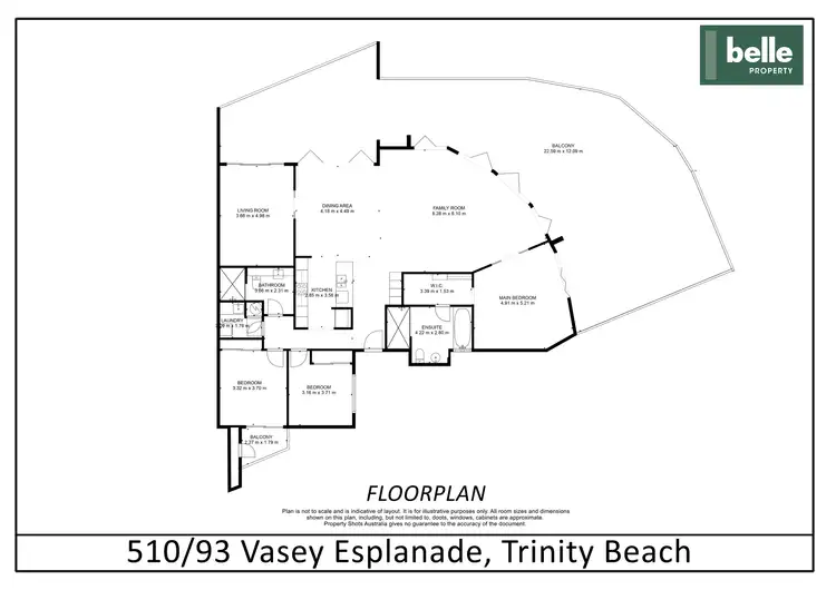Floorplan of Homely apartment listing, 510/93 Vasey Esplanade, Trinity Beach QLD 4879