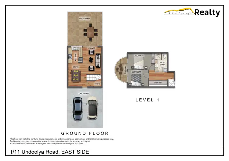 Floorplan of Homely unit listing, 1/11 Undoolya Road, East Side NT 870