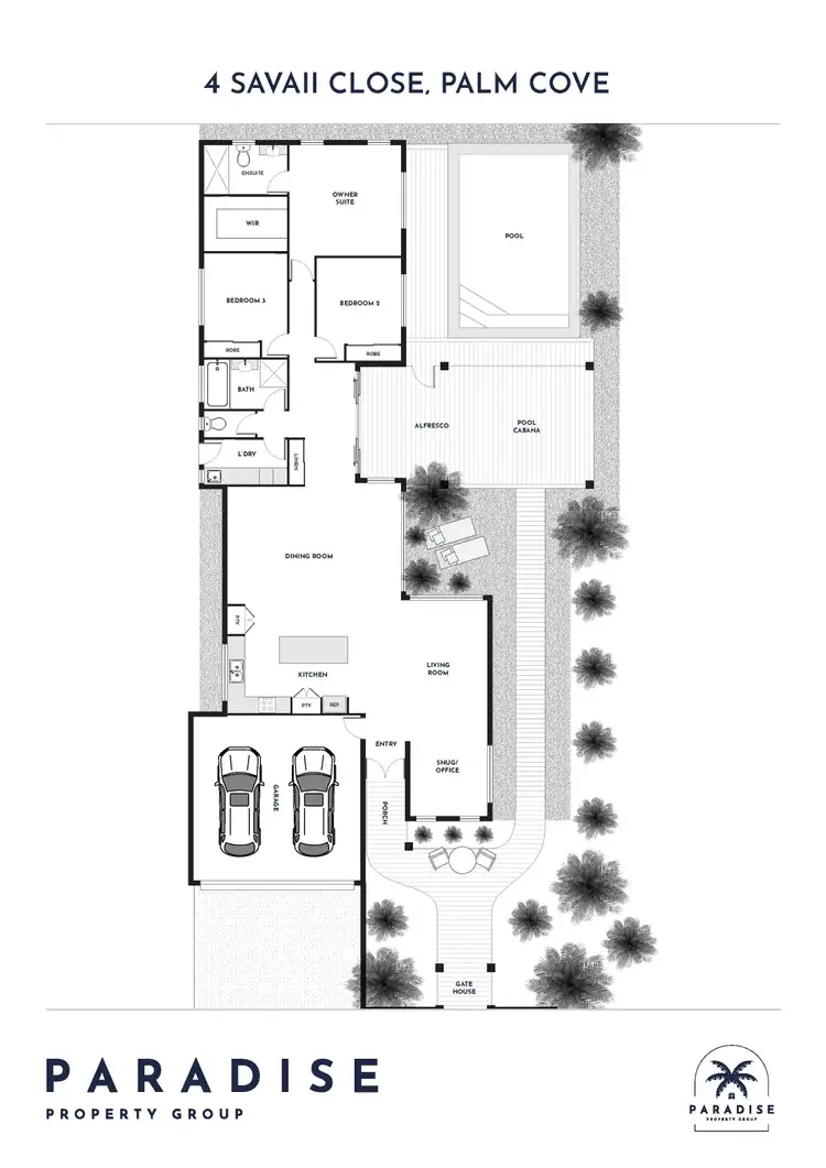 Floorplan of Homely house listing, 4 Savaii Close, Palm Cove QLD 4879