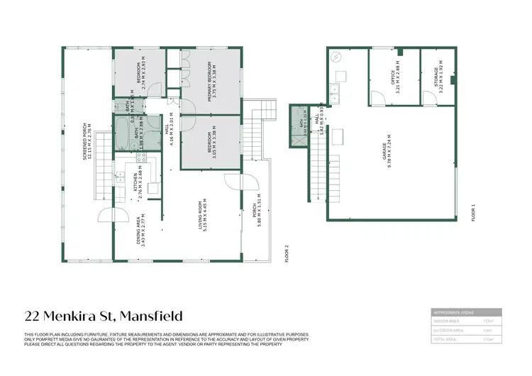 Floorplan of Homely house listing, 22 Menkira Street, Mansfield QLD 4122