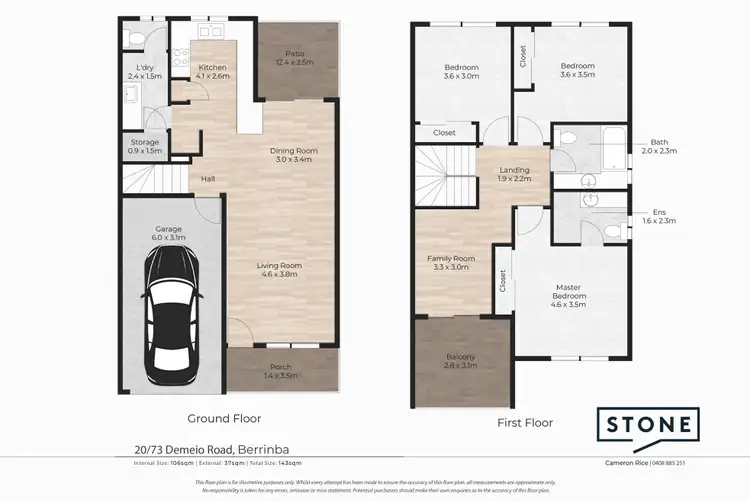 Floorplan of Homely townhouse listing, 20/65-87 Demeio Road, Berrinba QLD 4117