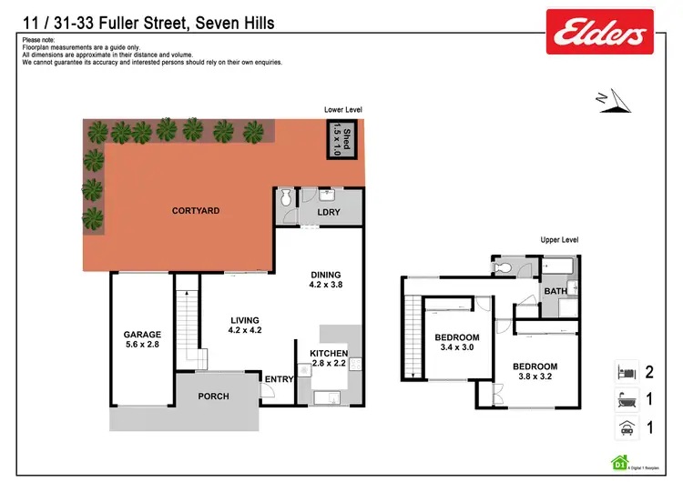 Floorplan of Homely townhouse listing, 11/31-33 Fuller Street, Seven Hills NSW 2147