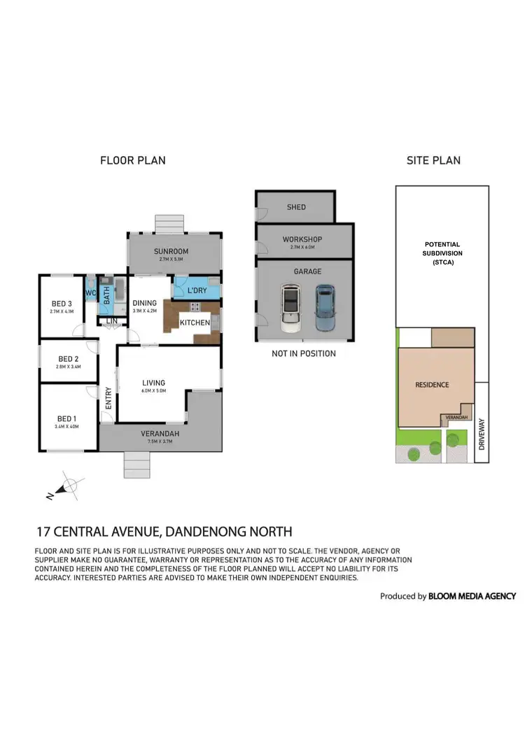Floorplan of Homely house listing, 17 Central Ave, Dandenong North VIC 3175