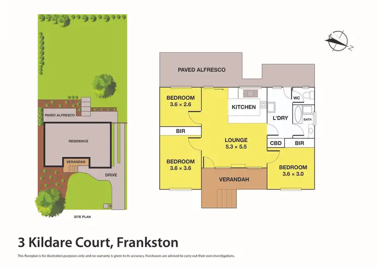 Floorplan of Homely house listing, 3 Kildare Court, Frankston VIC 3199