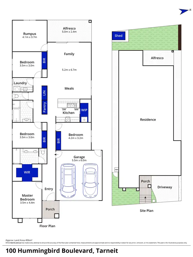 Floorplan of Homely house listing, 100 Hummingbird Boulevard, Tarneit VIC 3029
