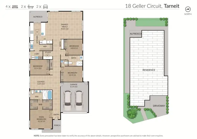 Floorplan of Homely house listing, 18 Geller Circuit, Tarneit VIC 3029