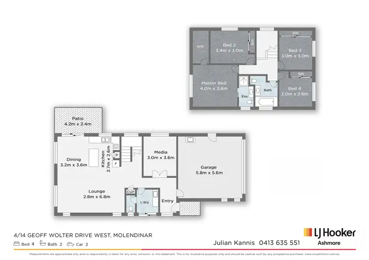 Floorplan of Homely house listing, 4/14 Geoff Wolter West Drive, Molendinar QLD 4214