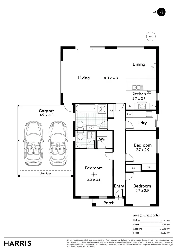 Floorplan of Homely house listing, 38 Valleyview Crescent, Hackham West SA 5163