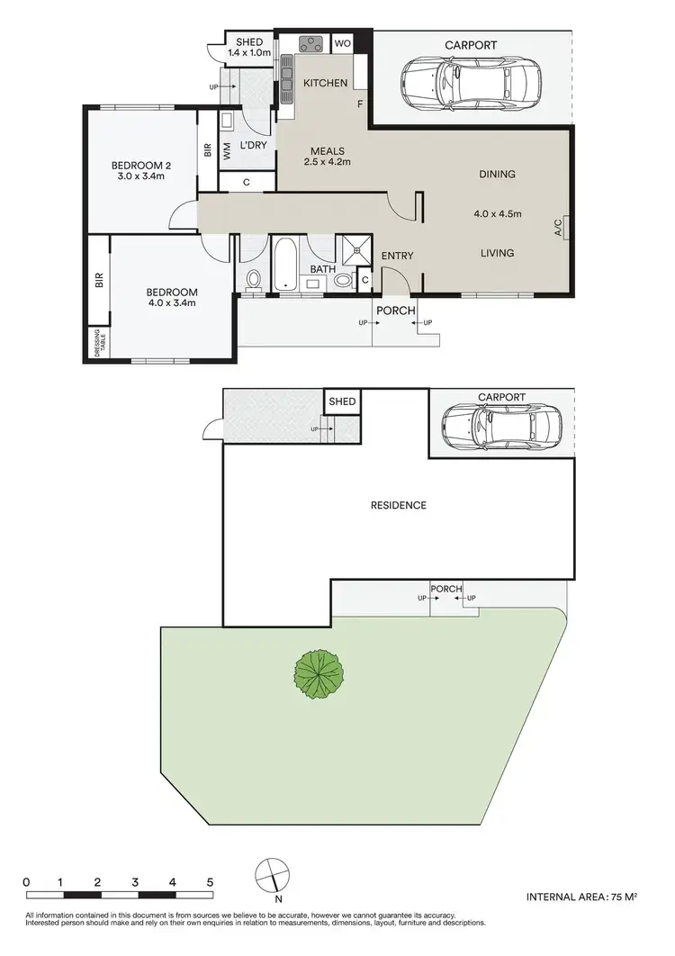 Floorplan of Homely unit listing, 1/1272-1274 North Road, Oakleigh South VIC 3167