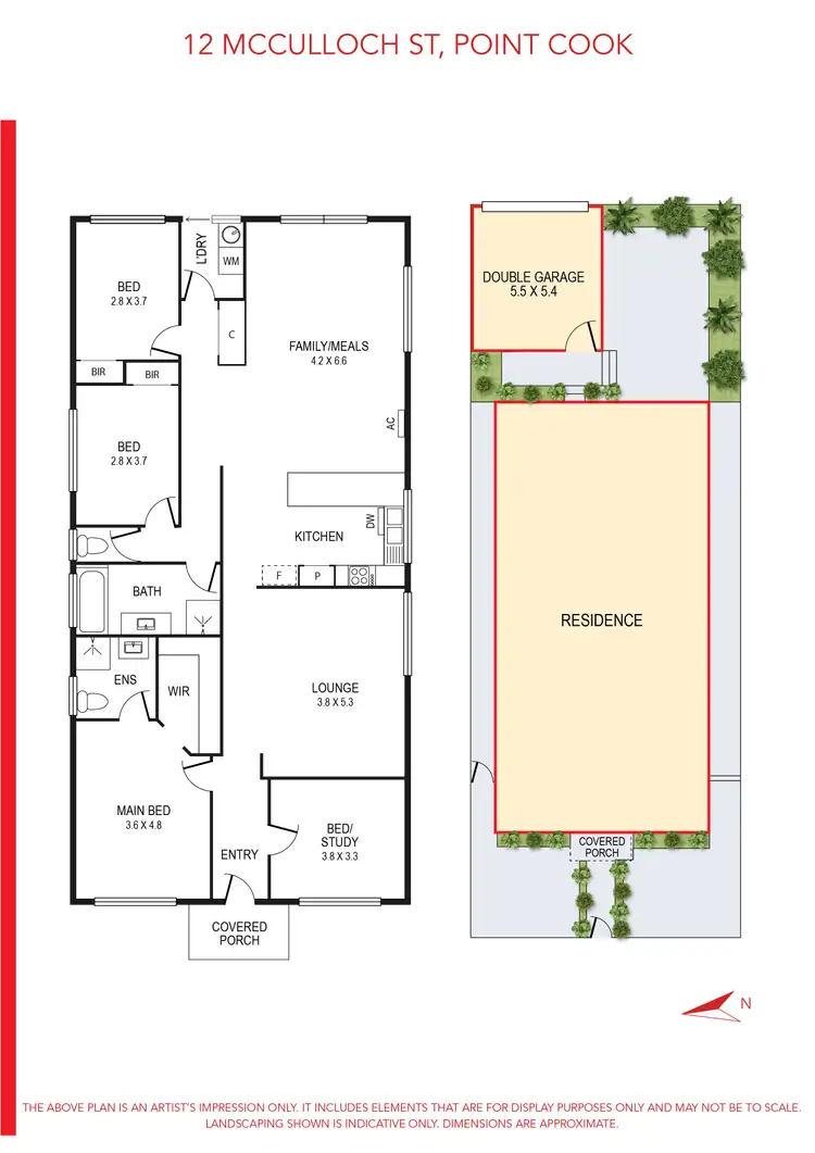 Floorplan of Homely house listing, 12 McCulloch Walk, Point Cook VIC 3030