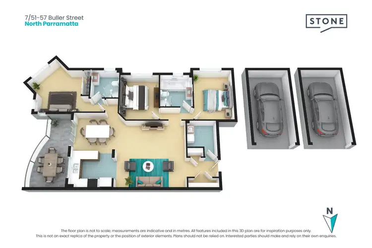 Floorplan of Homely apartment listing, 7/51-57 Buller Street, North Parramatta NSW 2151