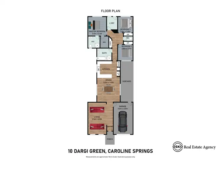 Floorplan of Homely house listing, 10 Dargi Green, Caroline Springs VIC 3023