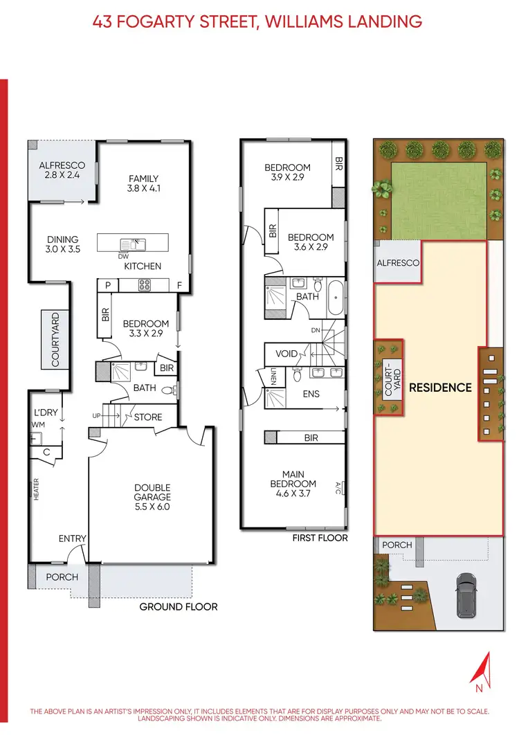 Floorplan of Homely house listing, 43 Fogarty Street, Williams Landing VIC 3027