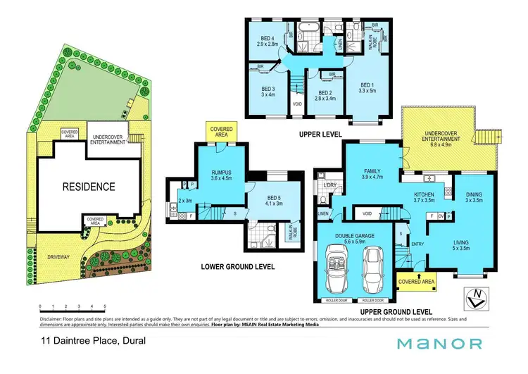 Floorplan of Homely house listing, 11 Daintree Place, Dural NSW 2158