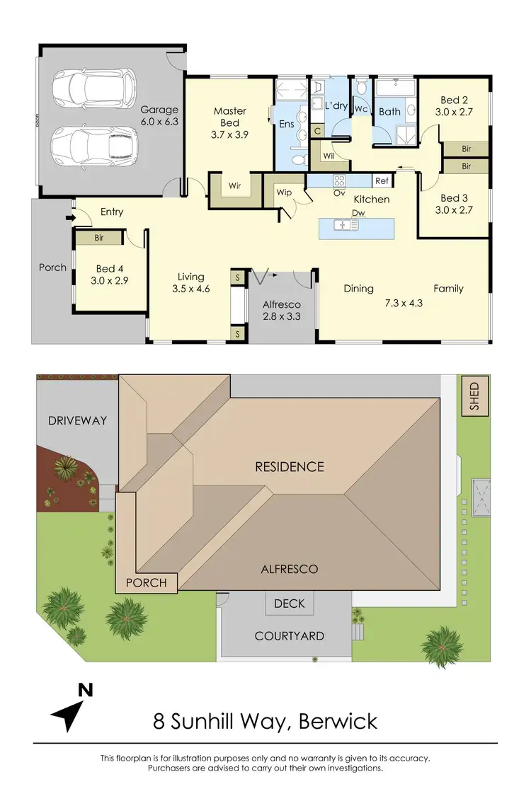 Floorplan of Homely house listing, 8 Sunhill Way, Berwick VIC 3806