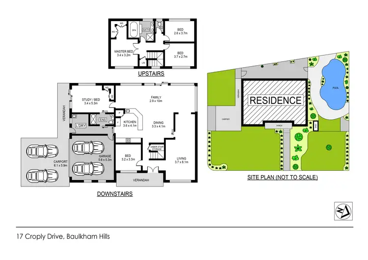 Floorplan of Homely house listing, 17 Cropley Drive, Baulkham Hills NSW 2153