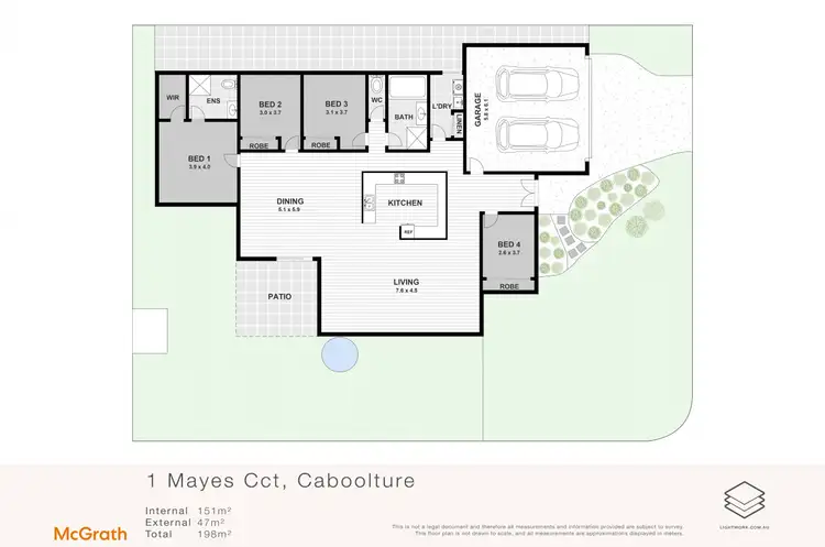 Floorplan of Homely house listing, 1 Mayes Circuit, Caboolture QLD 4510