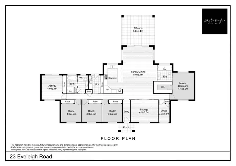 Floorplan of Homely house listing, 23 Eveleigh Road, Gunnedah NSW 2380