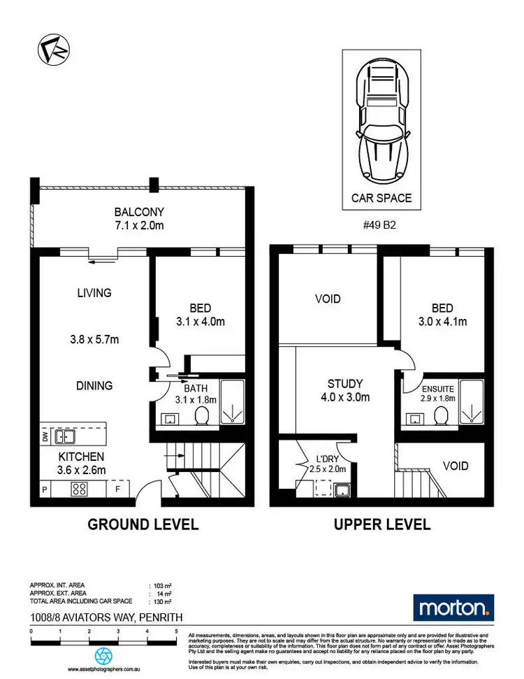 Floorplan of Homely apartment listing, 1008/8 Aviators Way, Penrith NSW 2750