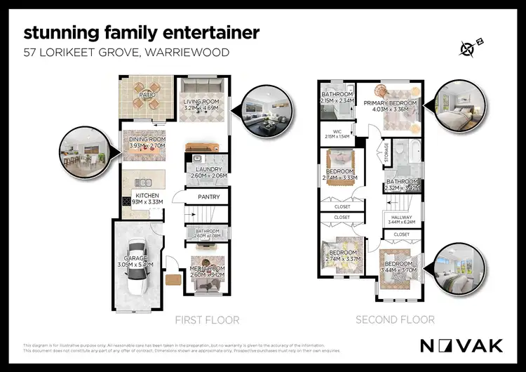 Floorplan of Homely house listing, 57 Lorikeet Grove, Warriewood NSW 2102