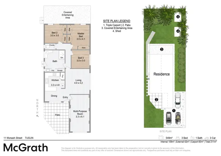 Floorplan of Homely house listing, 11 Monash Street, Tugun QLD 4224