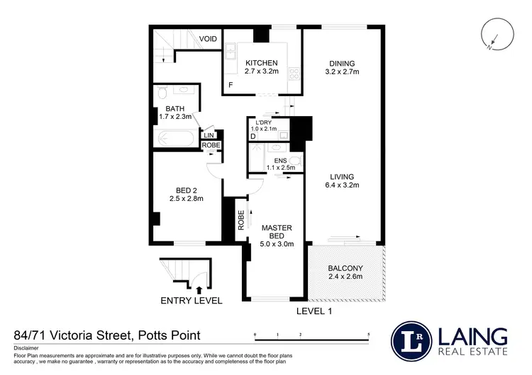 Floorplan of Homely apartment listing, 84/71 Victoria Street, Potts Point NSW 2011