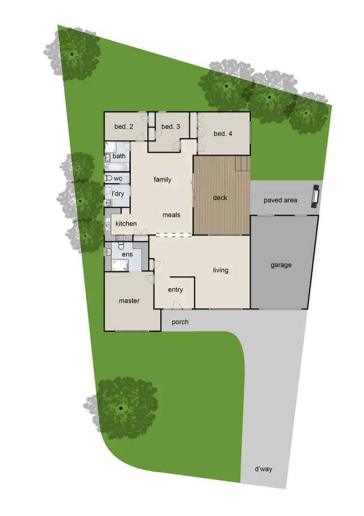 Floorplan of Homely house listing, 6 Leprosa Close, Endeavour Hills VIC 3802